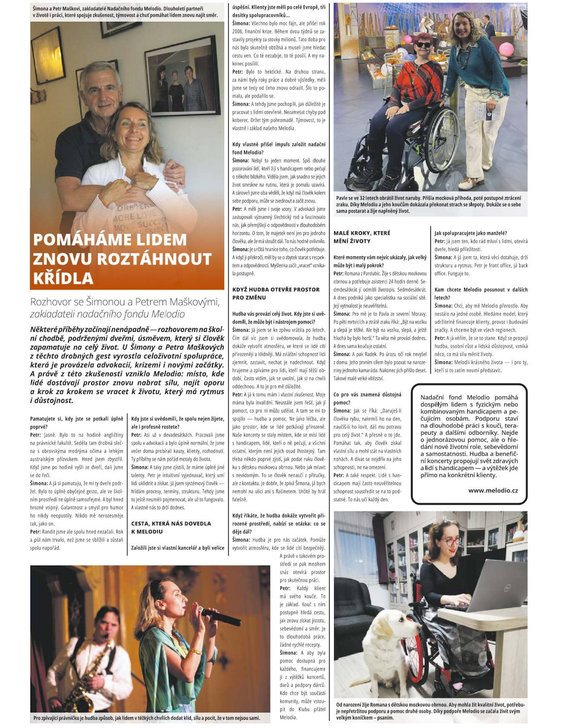 fotka článku v novinách